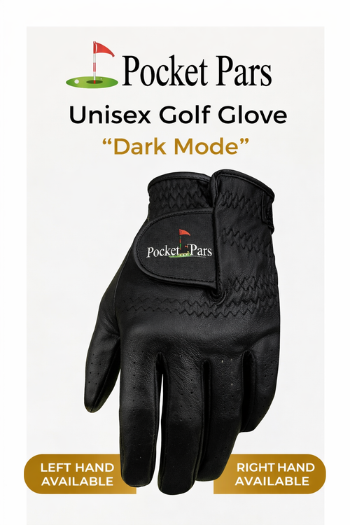 Pocket Pars Unisex Golf Glove - "Dark Mode"