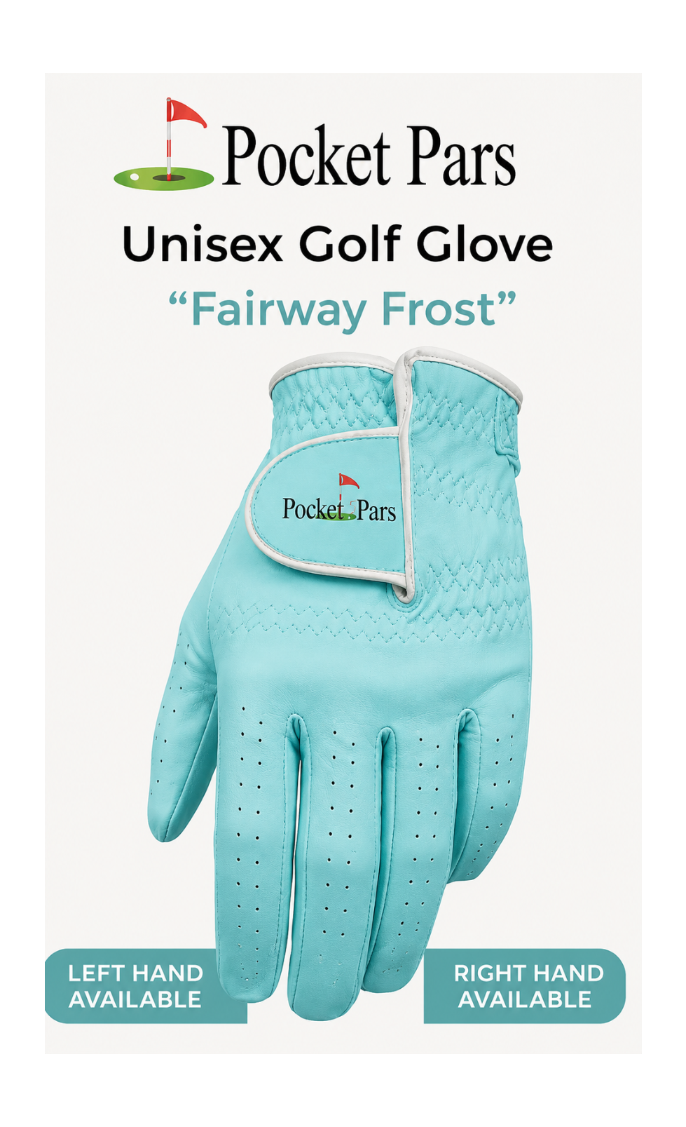 Pocket Pars Unisex Golf Glove - "Fairway Frost"