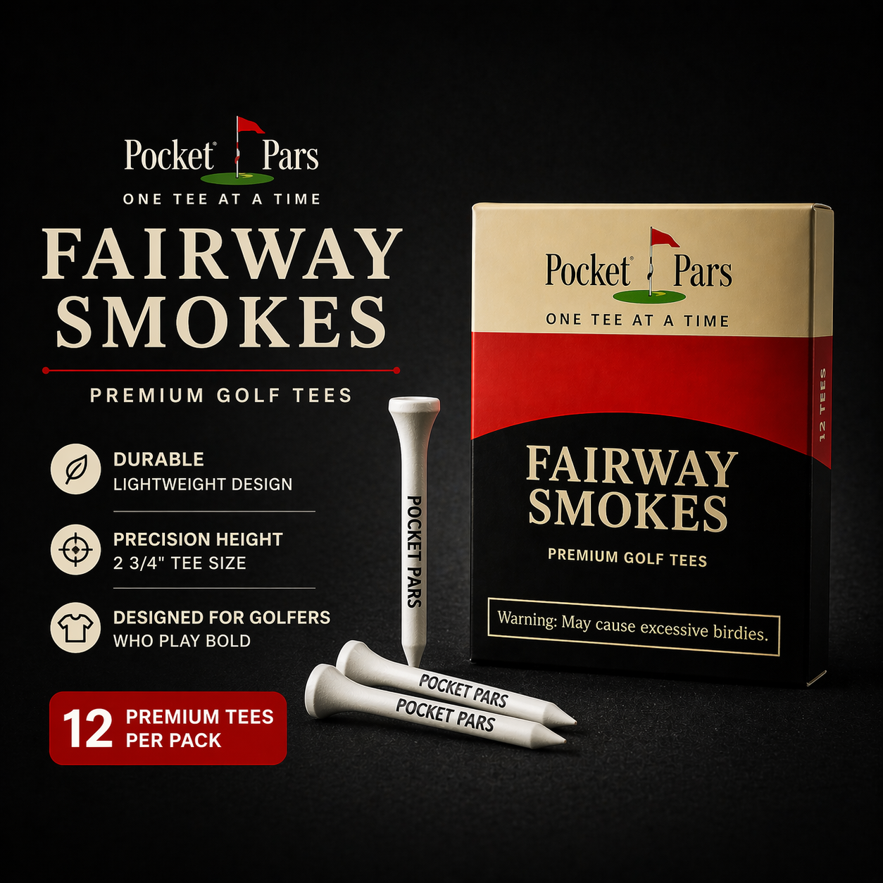 Fairway Smokes - Premium Golf Tees 12 Pack